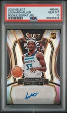 PSA 10 - LEONARD MILLER #/249 Auto - 2023 Select Rookie Signature - TIMBERWOLVES