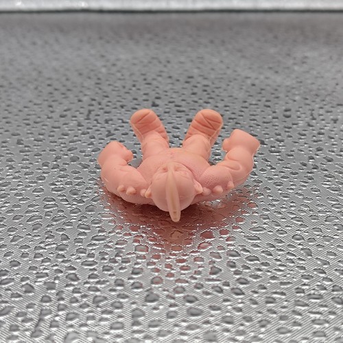 M.U.S.C.L.E Figure #157 Octopus Dragon's Buka C Pale Orange Kinkeshi 1980s - Picture 3 of 4