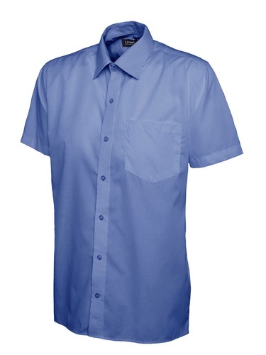 Mens Short Sleeve Casual & Office Formal Business Shirt - EASY CARE SHIRTS - Picture 7 of 12