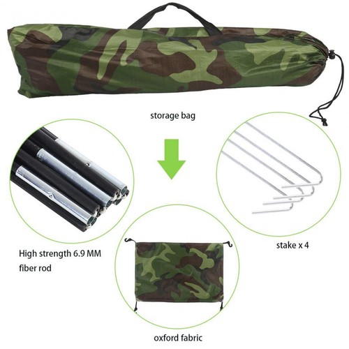 1-2 Mann Personen Camping Zelt wasserdicht für Outdoor Wanderrucksack Angeln - Bild 7 von 12