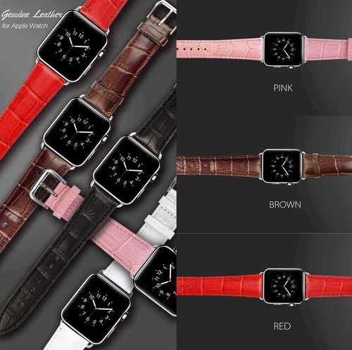 Genuine Leather Wrist Strap For Apple Watch Band 38/40/42/44mm Series 5 4 3 2 1 - 第 10/15 張圖片