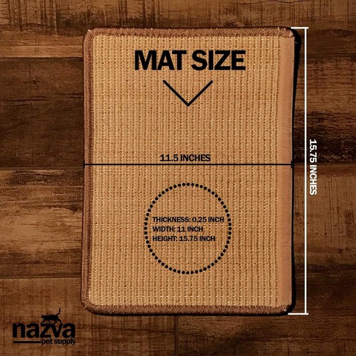 Katzenkratzer Sisalmatte - 16&#8221; x 12&#8221; (2er Pack) - Naturkratzer - Bild 2 von 6