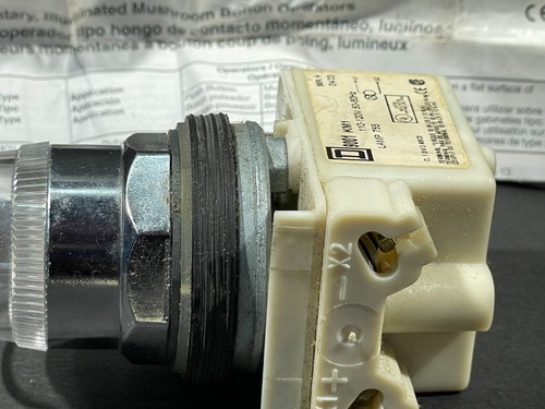 Square D 9001K1L1 Momentan beleuchteter Drucktastenschalter, Anleitung, unbenutzt - Bild 4 von 11