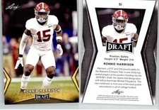 Ronnie Harrison 2018 Leaf Draft Gold #51 Alabama Jaguars RC Rookie