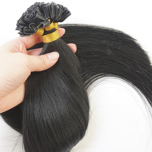 U Nail Tip Fusion Keratin Remy Echthaar Extensions Ombre 8A 16-26 Zoll gerade - Bild 10 von 81
