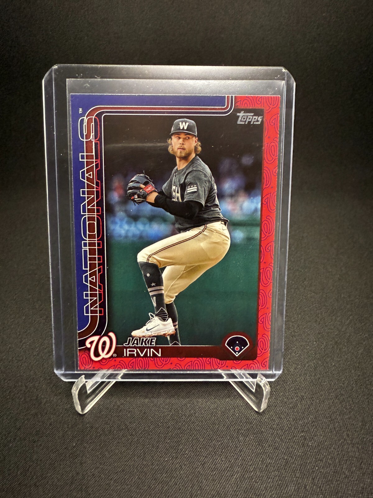 2025 Topps Series 1 Team Color #197 Jake Irvin SSP Case Hit Nationals