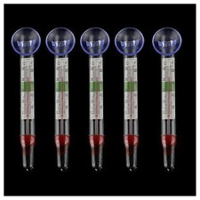 5 Glass Meter Aquarium Fish Tank Water Temperature Thermometer Suction Cup