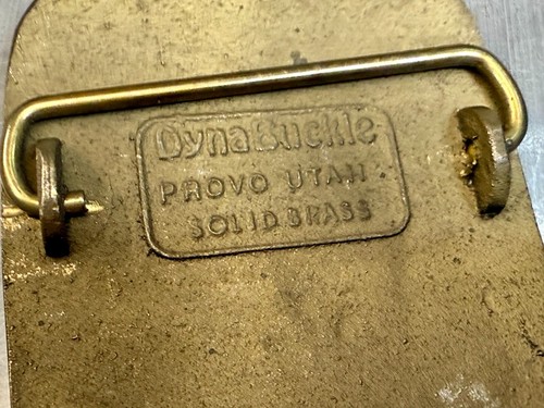 Convención Nacional de Danza Plaza 40 de junio de 1991 Hebilla de cinturón Dyna de latón - Imagen 9 de 15