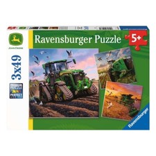 RAVENSBURGER PUZZLE JOHN DEERE IN AKTION 3 x 49 TEILE