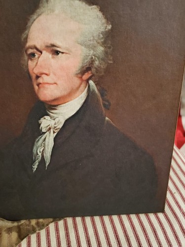 ANTIQUE PRIMITIVE COLONIAL STYLE ALEXANDER HAMILTON PATRIOTIC PORTRAIT BUST SIGN - Picture 8 of 12