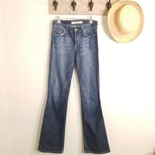 Joes Jeans Bootcut Flare Denim sz 25 Medium Wash 99% cotton Excellent