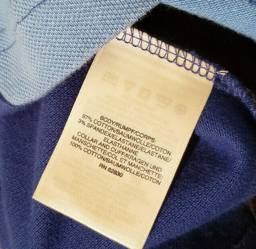 Lands’ End Men’s Large ColorBlock Polo Shirt Short Sleeve Cotton Blend EUC - Picture 5 of 7