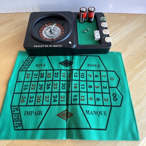 Shields Park Ave Roulette-O-Matic Casino Gambling Wheel Game Vintage TESTed Work - Picture 15 of 19