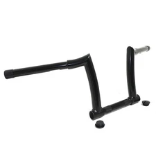 Black 8'' Chizeled Z-Bar Ape Hanger Handlebar For Harley 07-later XL883 XL1200 0