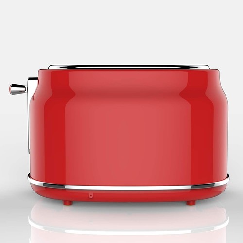 Versatile Retro 2 Slice Toaster with Easy-Clean Crumb Tray & Defrost Feature - Picture 6 of 8