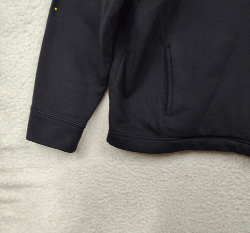 Gloria Vanderbilt Sport Women Sweatshirt 2X Black Fleece Long Sleeve Full Zip - Picture 4 of 17