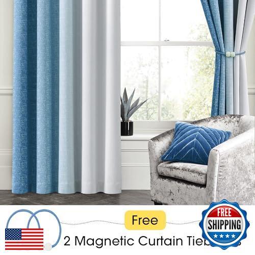 Geomoroccan Ombre 100% Blackout Curtains 90 Inches Long 2 Panels for Nursery - Picture 5 of 5