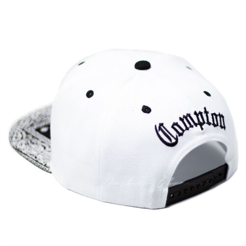 Compton Snapback Hat Bandana Flat Bill Adjustable Embroidered Baseball Cap Men - Picture 8 of 27