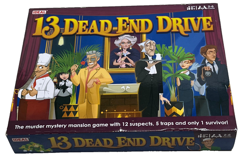 13 DEAD END DRIVE: Juego Ideal Murder Mystery Mansion - En muy buena condición (P&P GRATIS en Reino Unido) - Imagen 2 de 8