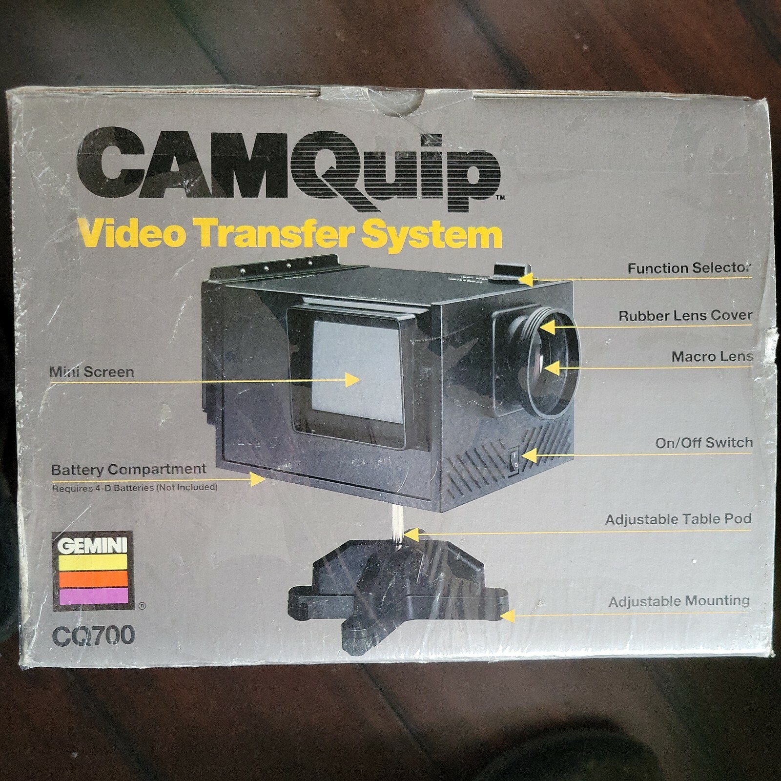 Gemini Camquip Video Transfer System Slides 8mm 16mm New In Box 1994