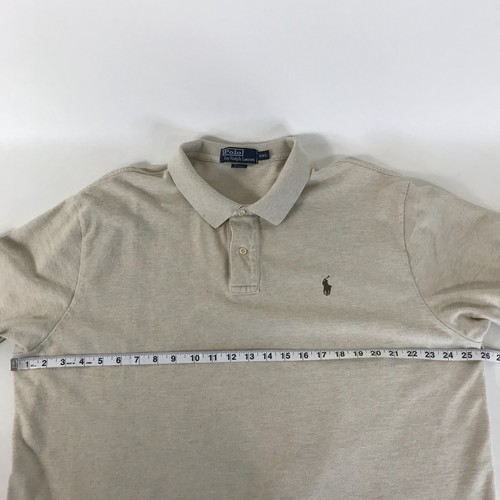 Polo by Ralph Lauren Polo Manga Corta Para Hombre XXL Beige 100% Algodón Golf - Imagen 8 de 11