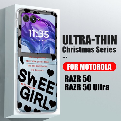For Motorola Razr 50 40 Ultra Clear Hard PC Shockproof Love Balloon Case Cover - Picture 16 of 18
