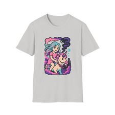 Unisex Softstyle Unicorn Rider T-Shirt   Fantasy, Whimsical Style