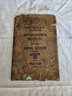 Vintage John Deere B Tractor Operators Manual Antique Advertising Dealer