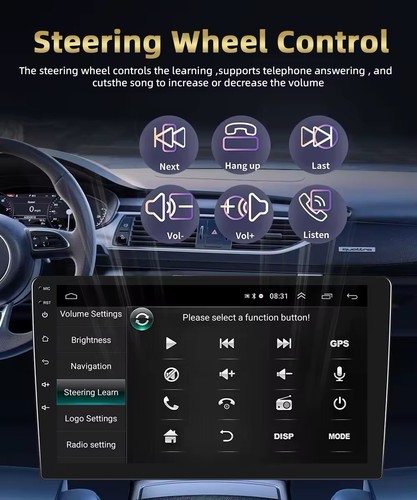 Autoradio 9” Android 15 Per FIAT 500 Bianco 2007-15 CARPLAY 4+64GB Navi - Camera - Foto 14 di 22