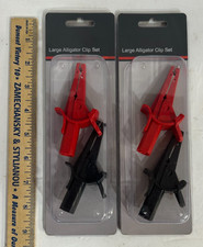 Alligator Test Clip Leads Set CAT III 1000V/CAT IV 600V Nickel Plated Steel