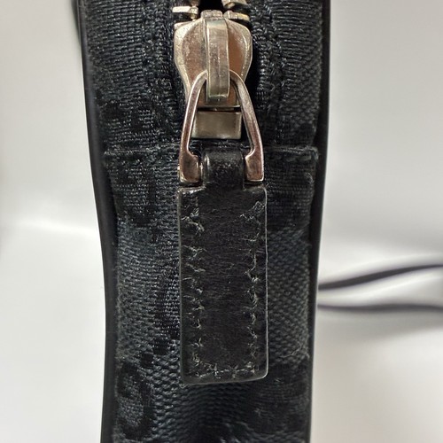 Gucci GG Canvas Monogram Second Bag Clutch Bag Vintage Black Zipper 018 1635 - Picture 11 of 19