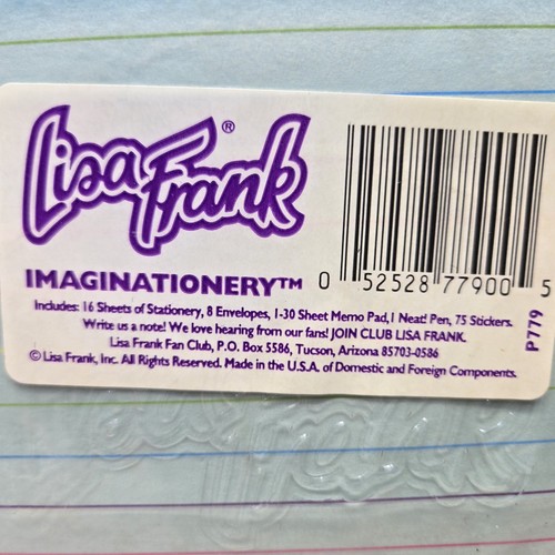 Schreibwaren Lisa Frank Imaginationery Schreibwaren Delfine NEU Aufkleber Stift - Bild 8 von 8