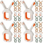  Set of 4 Heringe Kunststoff Wäscheklammern Bettlakenklammer Kleidung Clips