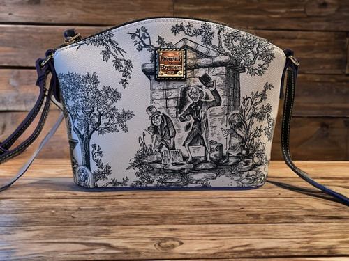 Disney Dooney & and Bourke Haunted Mansion Toile Crossbody Handtasche Tasche Neu mit Etikett 2024