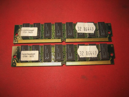 2 x 32MB = 64MB PS/2 72-pin EDO-Ram 60ns MDT Arbeitsspeicher 100%ok Goldkontakte - Bild 1 von 2