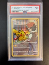 PSA 9 2019 Pokemon S&M FA/Pikachu Cosmic Eclipse #241 