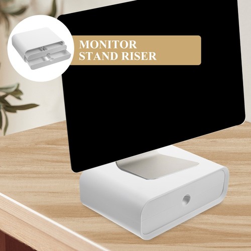 Computer Heightened Shelf Laptop Screen Riser Desktop Stand Office Monitor - Afbeelding 7 van 12