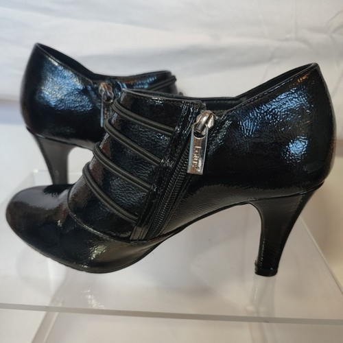 Botas Lotus Botines/Zapatos Mujer Tacones Negros 5 38 Estilo Victoriano Negro Charol - Imagen 8 de 13