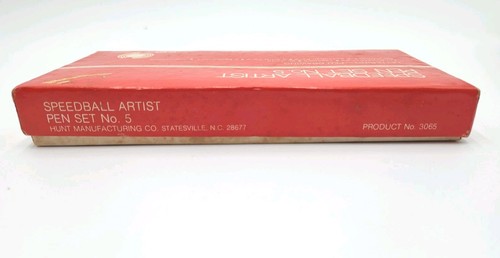 Vintage Hunt Speedball Kalligrafie Künstler Stift Set Nr. 5 Schriftzug Zeichnung Schreiben - Bild 6 von 7