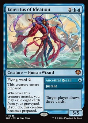 MTG Magic the Gathering Emeritus of Ideation (45/444) Secrets of Strixhaven LP