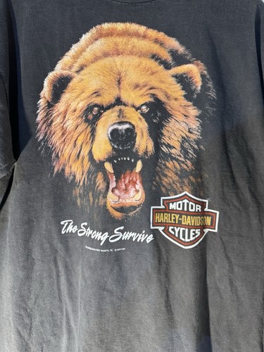 Harley Davidson 1991 3d Emblem Reprint Vintage Tag Single Stitch - Picture 1 of 7