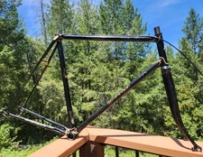 Miyata 912 Vintage Road Racing Bike Frame Set Suntour Triple Butted JAPAN 56 58