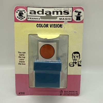 Vintage RARE ADAMS Pranks Magic Trick Color Vision Brand New Sioux Falls 13+