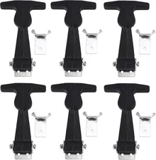 Creatyi 6 PCS Rubber Flexible Hasp T-Handle Draw Latches 