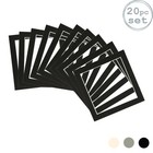20x Picture Mounts for 10 x 10" 3D Box Picture Frames Photo Size 8 x 8" Black
