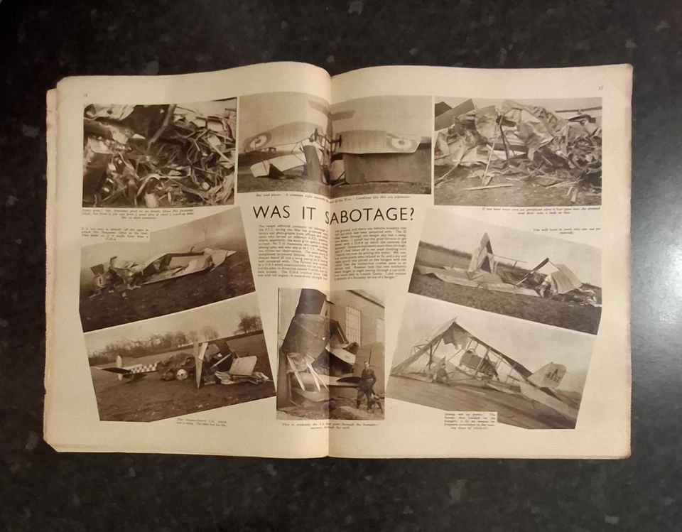 1938 July Flying Magazine Parachute Jumping Vol.1 No 14 Excellent Condition. - Image 3 of 4