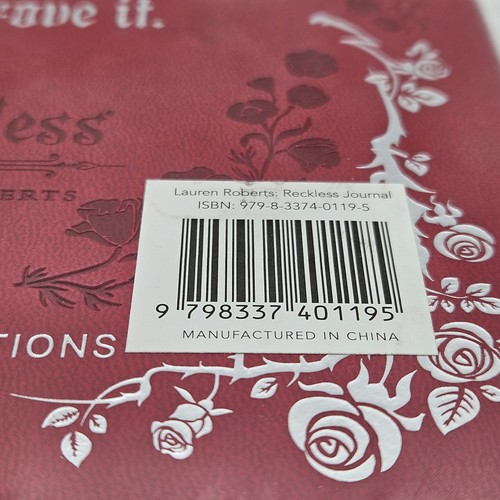 Lauren Roberts Reckless Journal By Insight Editions Hardback Book New Sealed - Picture 14 of 21