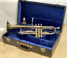 Brass B&M Champion Trumpet with Two Mouth Pieces, Sticky Valve. Read Description