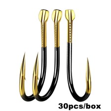30pcs/box Fishing Hook Single Fishhook Supplies Lures Carp Fishing Tackle Barbed