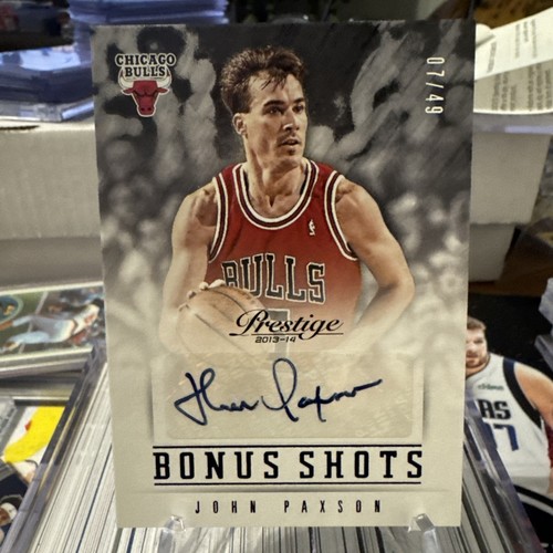 2013-14 Prestige JOHN PAXSON Bonus Shots Autograph CHICAGO BULLS /49 - Picture 1 of 3